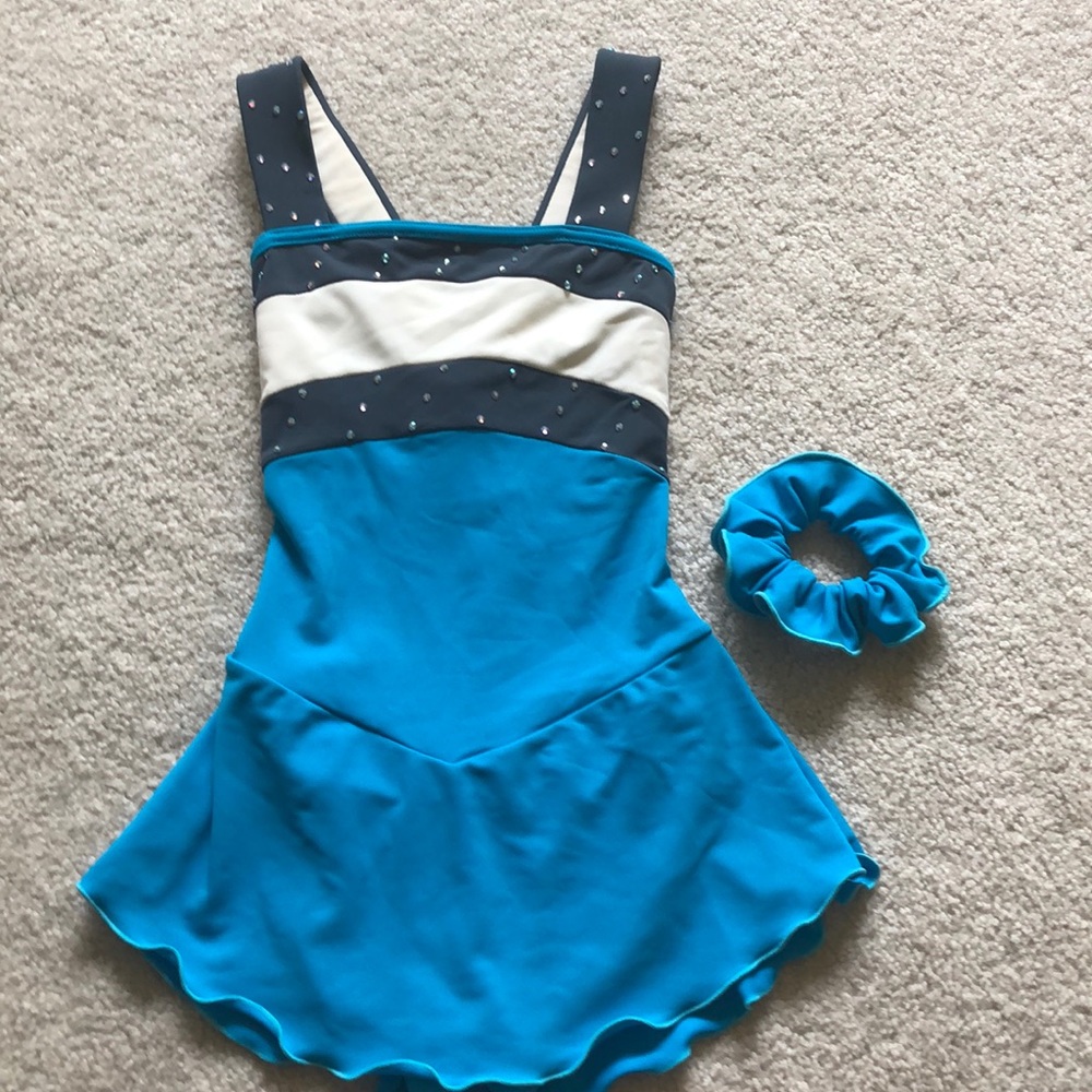 SWAROVSKI CRYSTAL figure skating dress